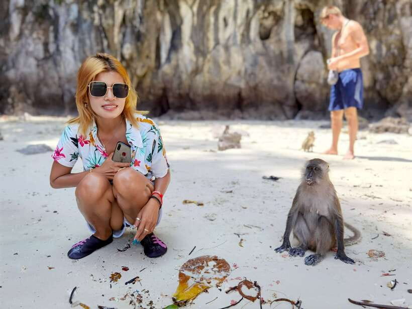 Phi Phi: Half-Day Tour with Maya Bay, Pileh Lagoon & Snorkel - Monkey Bay and the Macaques: Wildlife Without a Theme Park Vibe