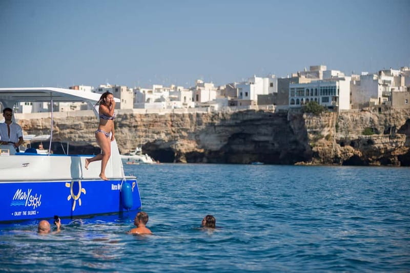 Polignano a Mare: Eco Boat Tour with Snorkeling and Caves - Aperitif on board: simple snacks, better sea-view timing