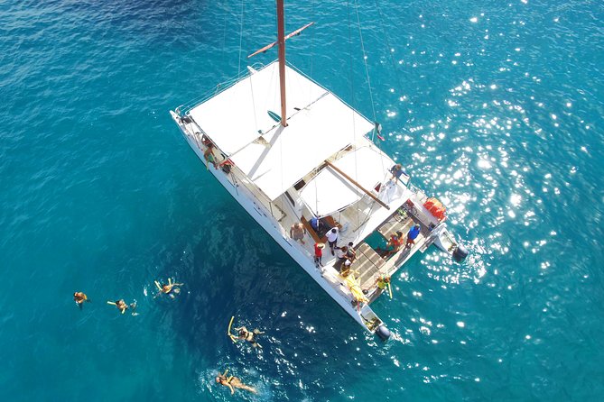 Private Catamaran Snorkeling Cruise in Los Cabos - Snorkeling in Santa Maria Bay: calm water, easy gear, and real safety