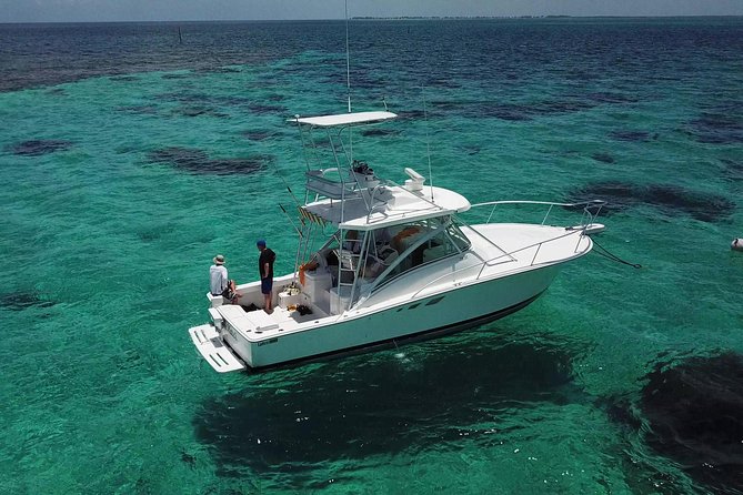 Private Charter 34ft Express Cruiser Stingay City Reef Snorkeling - From Yacht Drive to Your Own Floating Schedule