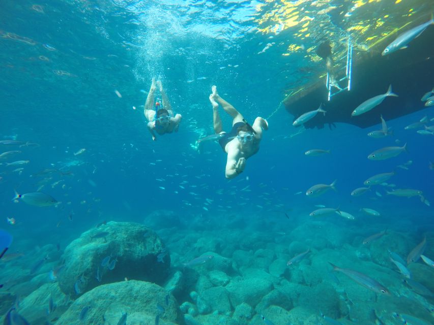 Puerto de Mogan: Boat and Snorkeling Trip - Playa de Tasarte: the 1-hour sightseeing stretch that works