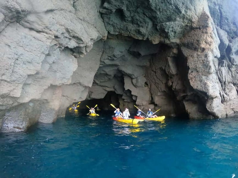 Puerto Mogán: Guided Adventure Kayak Tour in Caves & Snorkel - Entering the Mogán Caves System: What You’ll Actually Do on the Water