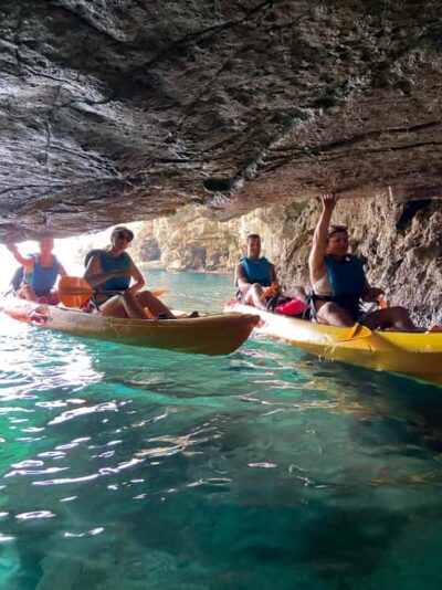 Pula: 3-hrs Kayak, Cliffs & Snorkeling Small Group Adventure - Meeting at Valovine Beach: where the day starts