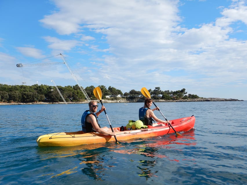 Pula: 3-hrs Kayak, Cliffs & Snorkeling Small Group Adventure - Climb up for cliff jumping: the adrenaline moment you’ll remember