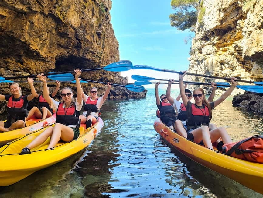Pula: Cave Kayak Tour, Snorkeling and Island Jumping - Ambrela Beach: the calm start before you hit open water