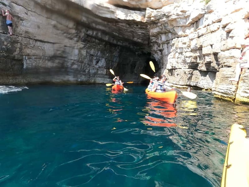 Pula: Kayak Tour, Cliff Jumping, Snorkeling & GoPro Pictures - Seaside Cliffs, Cormorants, and the Pula Coastline Stops