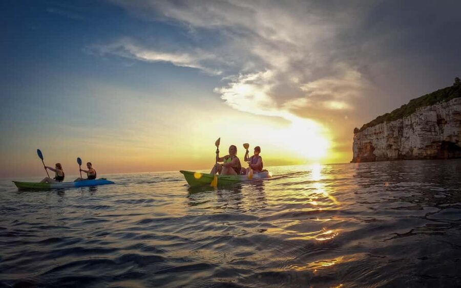 Pula: Kayaking,Snorkeling, Cliff jumping Tour with Wetsuit - Getting started at Zelenika Beach: gear, safety, and a quick reality check