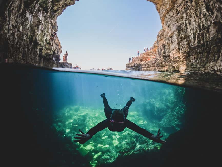 Pula: Kayaking,Snorkeling, Cliff jumping Tour with Wetsuit - The blue-water break: multiple stops that make the route feel like a tour, not a transfer