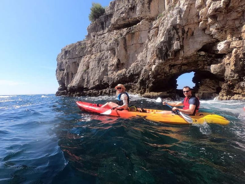 Pula: Sea Adventure – Boat, Kayak, Snorkeling & Cliff Jumps - Guides, Photos, and Group Pace (Including Families)