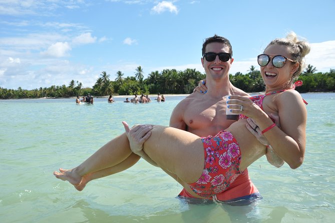 Punta Cana Snorkeling Cruise and Dune buggy Combo Adventure - The catamaran setup: double-decker cruise and snorkeling time