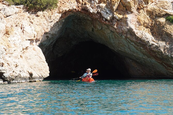 Rina Cave Sea Kayak Tour with Snorkeling and Picnic - Setting out from Kalantos Beach: what the day is really like