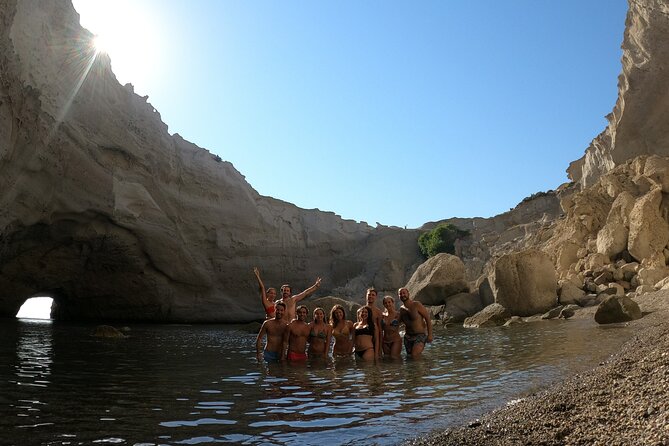 Round of Milos and Poliegos Sailing boat snorkelling cruise - Kalogries Beach Swim: Quick In, Quick Out