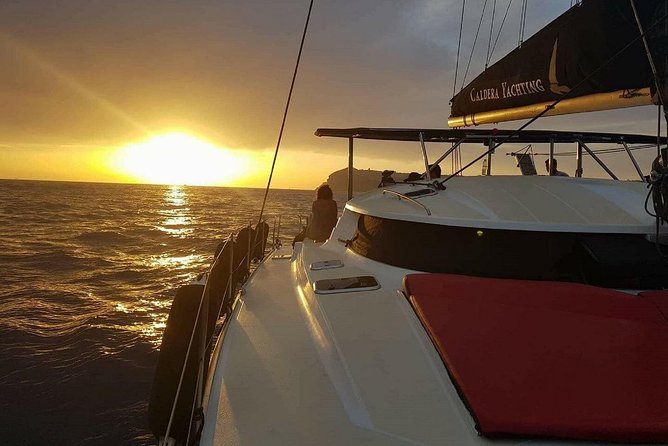 Santorini Adventurous Catamaran Experience with Snorkeling - Palea Kameni and the volcano sail-around: no hiking, just the big picture