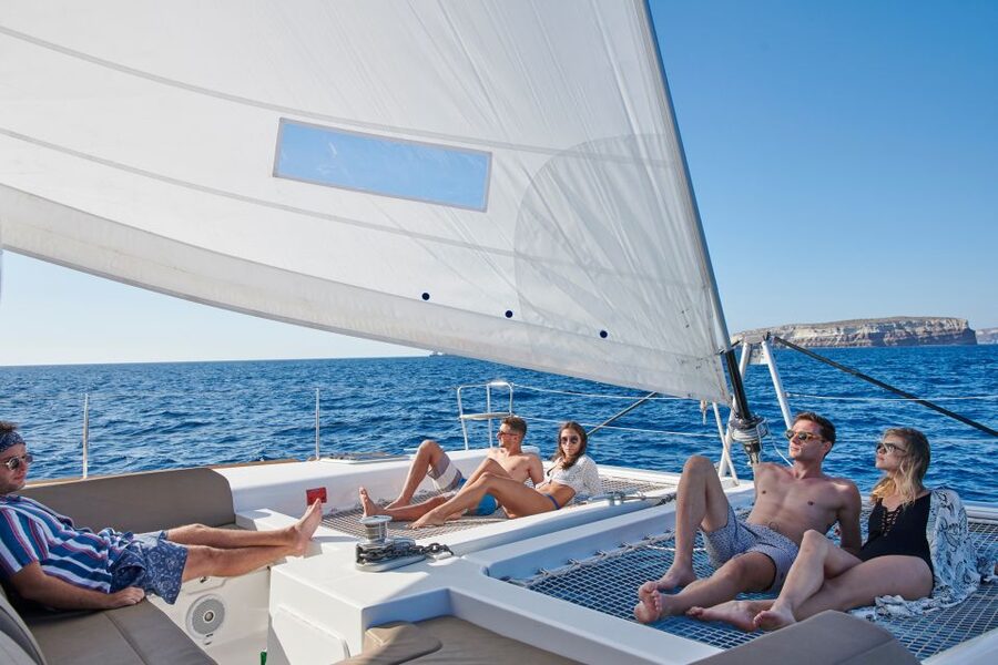 Santorini Gold Catamaran Cruise with Snorkel, BBQ & Open Bar - Crew energy and safety: what “felt safe” actually means here