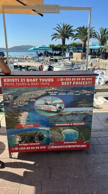 Sarandë:Krorez Boat Tour with Free Umbrella&Snorkelling mask - Price and value: what $35 buys you in real terms