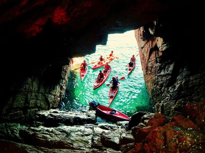 Sardinia: Morning Kayak Tour + Snorkeling and Local Aperitif - Kayaks and coaching: doubles for beginners, singles for experts