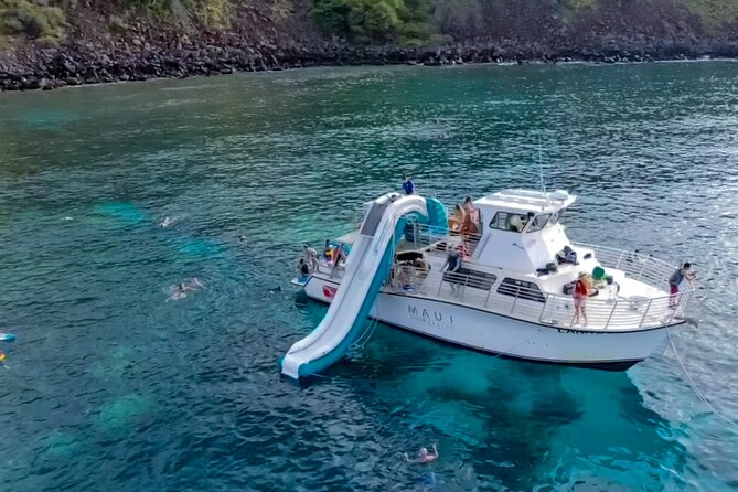 Small Group Coral Gardens Snorkel & Waterslide Adventure - Getting started at 12:30 PM: Maalaea Slip 64 and your snorkel gear