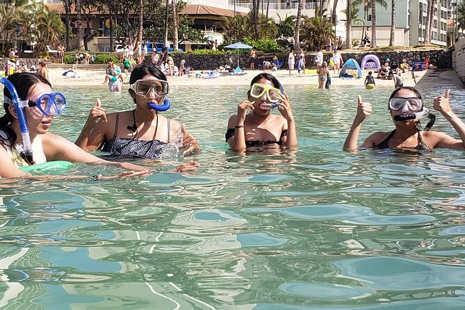 Snorkeling in Waikiki Many Fish All Levels Free Video & Pics! - Gear Setup and the Floating-First Safety Rules