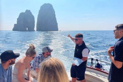 Sorrento: Capri Select Boat Trip with Swim, Drinks & Pick Up - First stop: Marina della Lobra in the Punta Campanella Marine Park