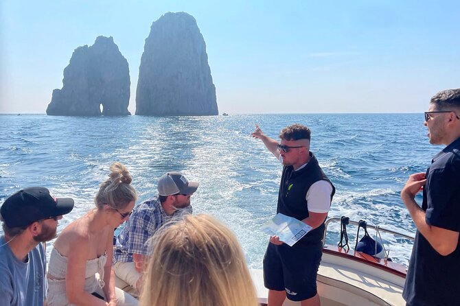 Sorrento: Capri Select Boat Trip with Swim, Drinks & Pick Up - First stop: Marina della Lobra in the Punta Campanella Marine Park