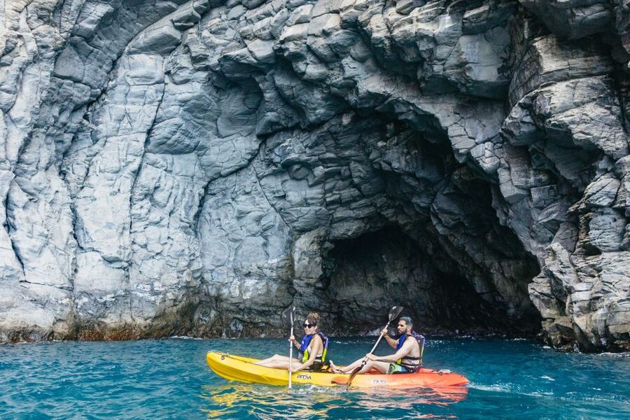 Tenerife: Kayak Safari and Snorkel in a Marine Reserve - Montaña de Guaza stretch: the final paddle plus more snorkeling time