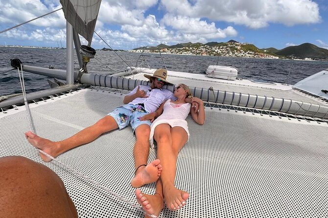 Tropical Catamaran Snorkeling & Sailing - Onboard comfort: trampoline, shade, toilets, and space that helps