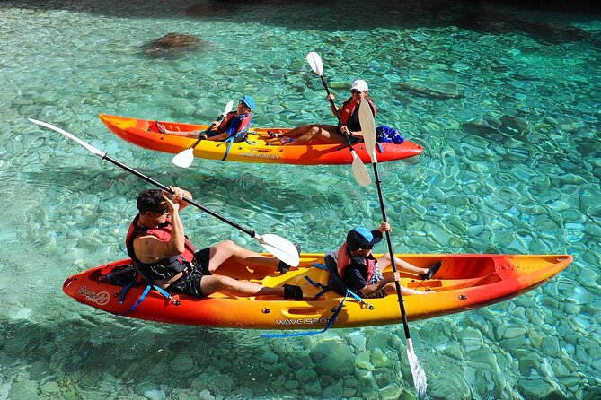 Uncharted Caves & Snorkelling Heaven: Cala Granadella Kayak Tour - Cala en Calo: sea-only access and fish close to the rocks