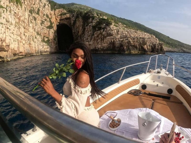 Vlore: Haxhi Ali Cave, Karaburun Speedboat Tour & Snorkeling - Meeting at Hotel Bologna: easy pickup by Saiko Sushi