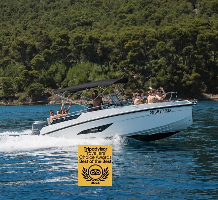 Zadar: Island Hopping Tour Swim and Snorkel with Aperol - The first stop: 1 hour of snorkeling and swimming