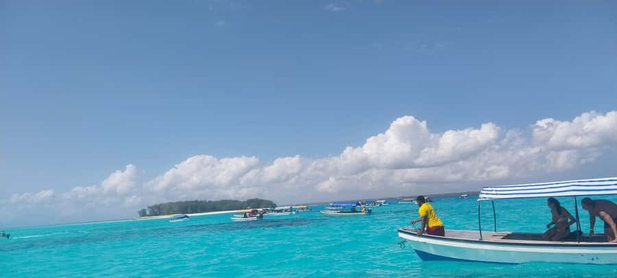 Zanzibar: Mnemba Island Dolphin and Snorkeling Tour - Beach time and lunch: fruits, sea views, and real decompression